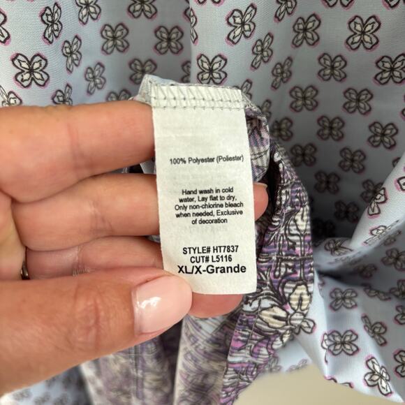 NWT Gilli Floral Top Career Work Wear Size XL - Picture 7 of 9